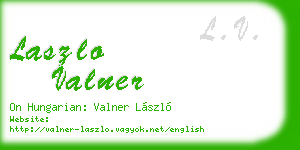 laszlo valner business card